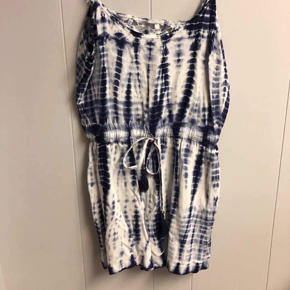 Spaghetti strapped tie dye romper